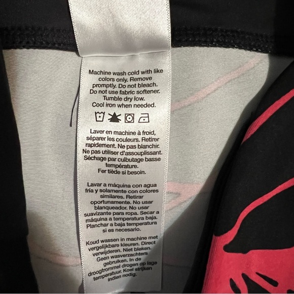 Dkny Black and Pink Abstract Leggings - Picture 3 of 4